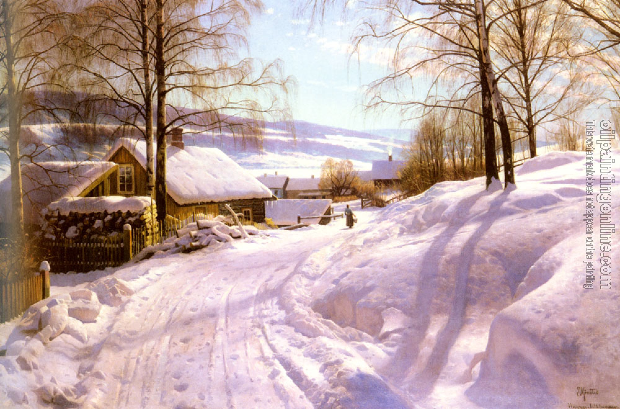 Monsted, Peder Mork - On The Snowy Path
